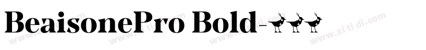 BeaisonePro Bold字体转换